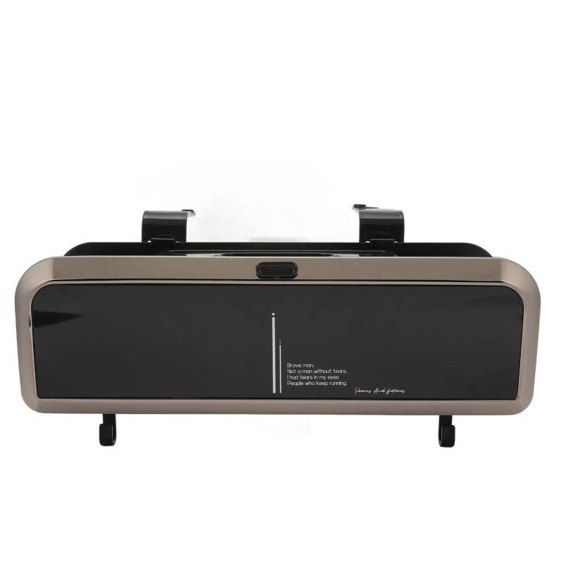 TARSHYRY Headtrest Cup Halter für den Rücksitz, Autoorganisator 2 Getränkebechhalter Tissue Box Aufbewahrungsbox Rückenhänge Aufbewahrungsbox mit Hooks Cup Hold für Auto Autoreisen Zubehör (Black) von TARSHYRY