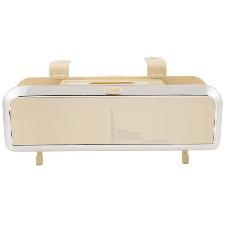 TARSHYRY Headtrest Cup Halter für den Rücksitz, Autoorganisator 2 Getränkebechhalter Tissue Box Aufbewahrungsbox Rückenhänge Aufbewahrungsbox mit Hooks Cup Hold für Auto Autoreisen Zubehör (White) von TARSHYRY