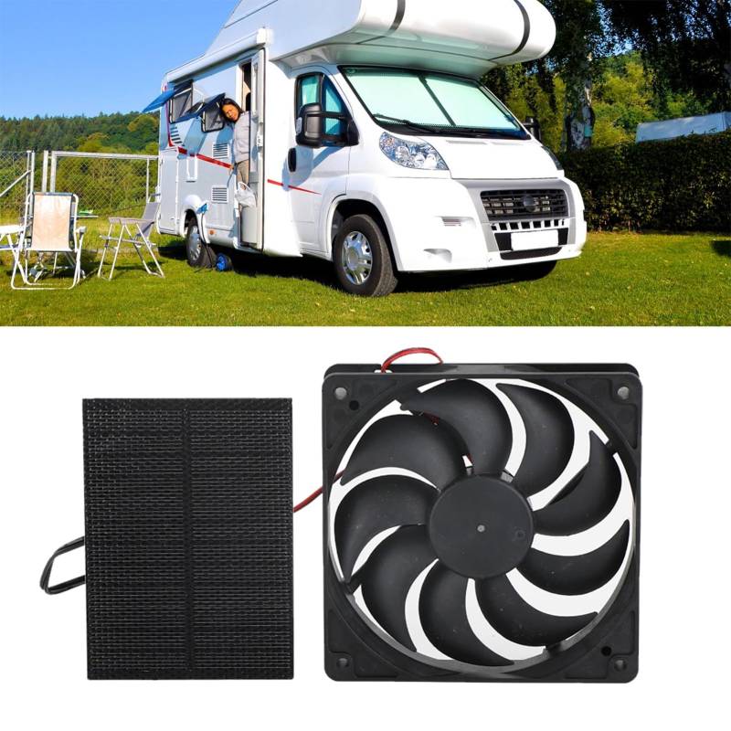 TARSHYRY Solarfan, Solarfans für Home ABS 3W Solar Panel -Lüfter mit Lüfter- und Solarpanel Camping für Kleine Räume Wie Gewächshäuser und Schuppen von TARSHYRY