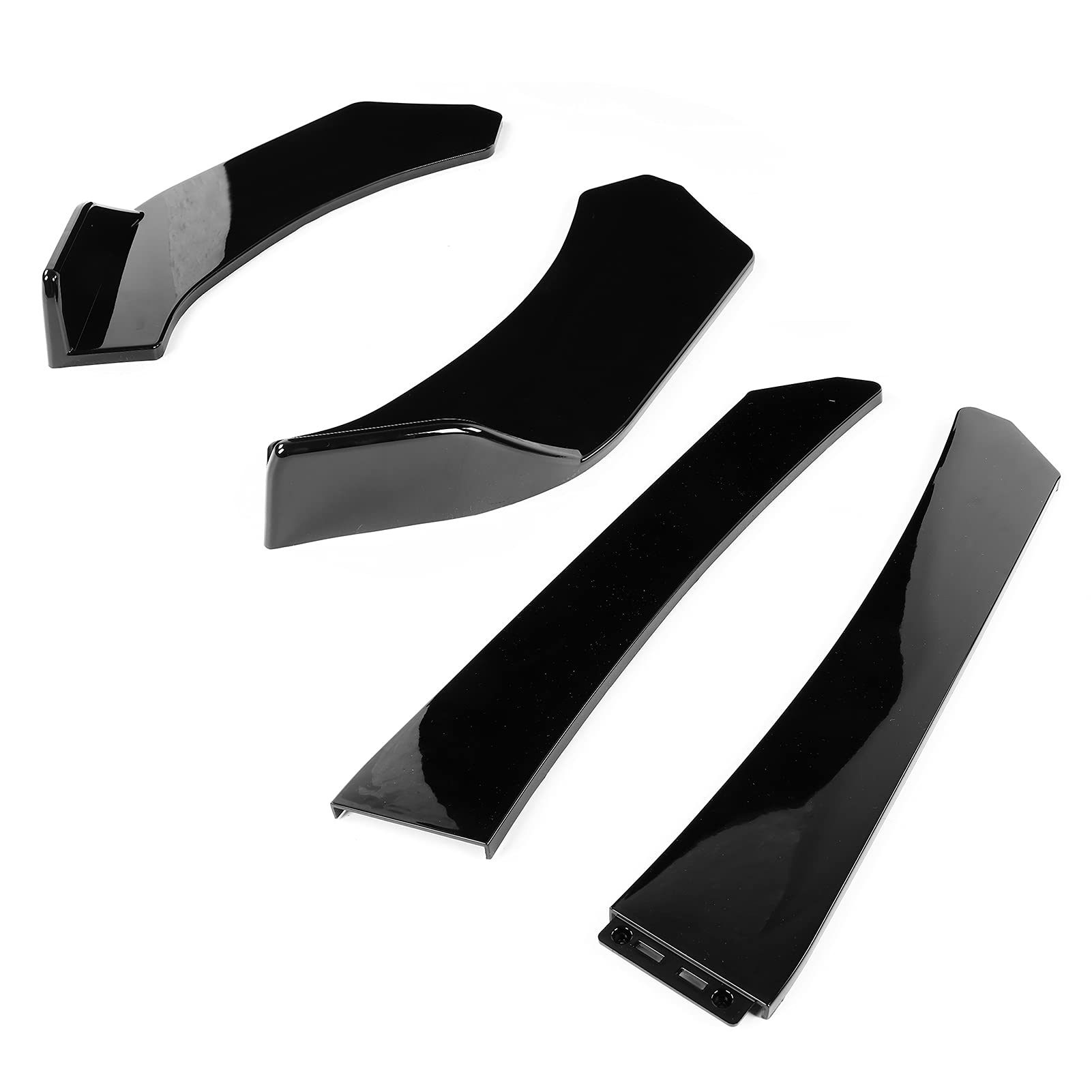 Vordere Stoßfänger Lippe, 4pcs Universeller Glänzender Schwarzer Bauch Vordere Stoßfänger Lippe, 4pcs Universeller Glänzender Schwarzer Bauch von TARSHYRY