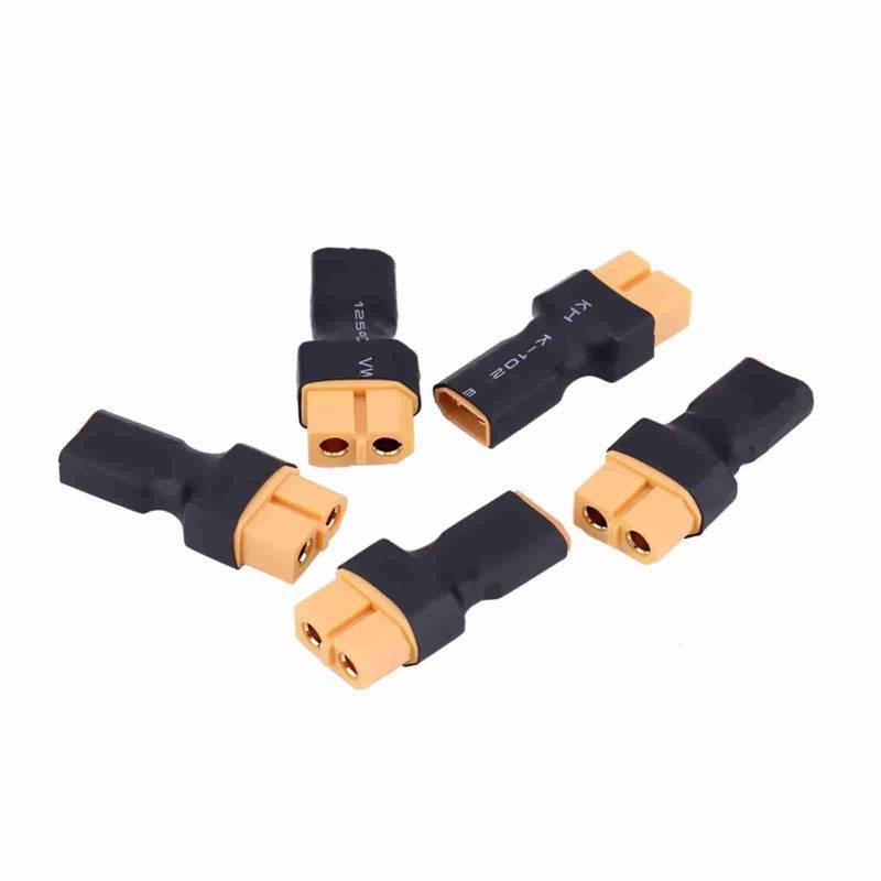 XT30 Männlich zu XT60 Weiblicher Adapter, Batterieadapter -Stecker 2 Typen 5pcs Pro Set XT30 Bis XT60 RC Drone Connector Adapter XT30 Bis XT60 Connector Adapter Battery Converter Pluger (XT30 von TARSHYRY
