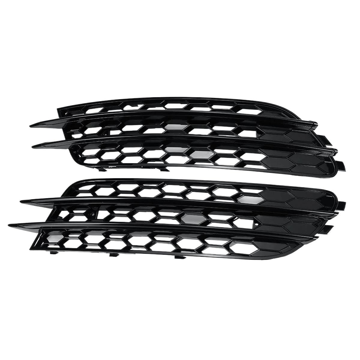 Auto-Frontgrill 1 Paar Frontstoßstange Nebelscheinwerfergitter Für A6 C7 Limousine 2012–2015 Nebelscheinwerfer Wabengitter Glänzende Schwarze Abdeckung Auto-Frontgrill 1 Paar Frontstoßstange Nebelscheinwerfergitter Für A6 C7 Limousine 2012–2015 Nebelscheinwerfer Wabengitter Glänzende Schwarze Abdeckung von TASEKI