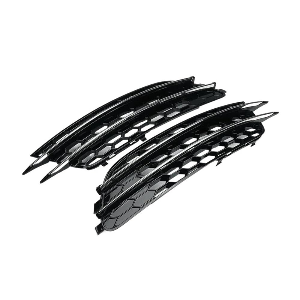 Auto-Frontgrill 2 Stücke Auto Nebelscheinwerfer Abdeckung Grille Grill Für A6 C7 2012-2015(Chrome) von TASEKI
