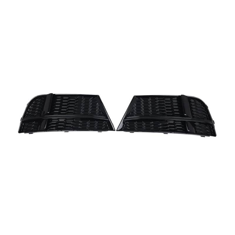 Auto-Frontgrill 2X Auto Front Stoßstange Nebel Licht Kühlergrill Grill Für A3 8V Für S-Linie Limousine Sportback Cabrio 2017-2019 Mesh Nebel Lampe Abdeckung(Black-A) von TASEKI