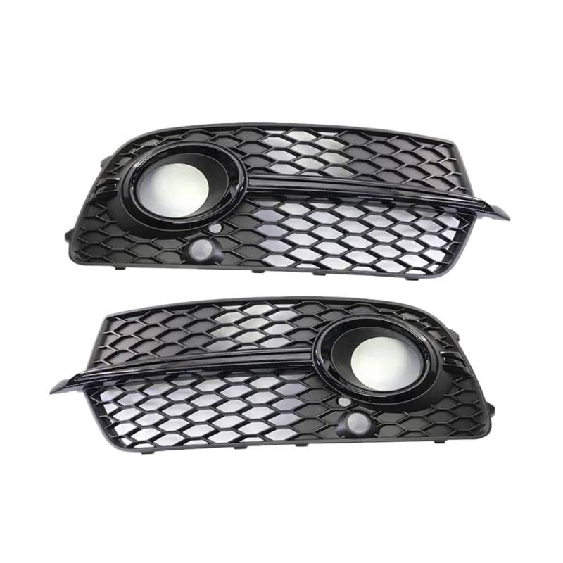 Auto-Frontgrill 8R0807681S 8R0807682N Auto Front Stoßstange Nebel Licht Grill Abdeckung Für SQ5 Q5 S-Linie 2013 2014 2015 2016 2017(1 Set Black) von TASEKI