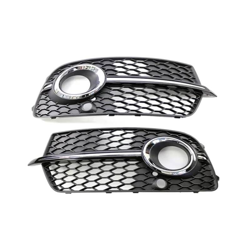 Auto-Frontgrill 8R0807681S 8R0807682N Auto Front Stoßstange Nebel Licht Grill Abdeckung Für SQ5 Q5 S-Linie 2013 2014 2015 2016 2017(1 Set Silver) von TASEKI