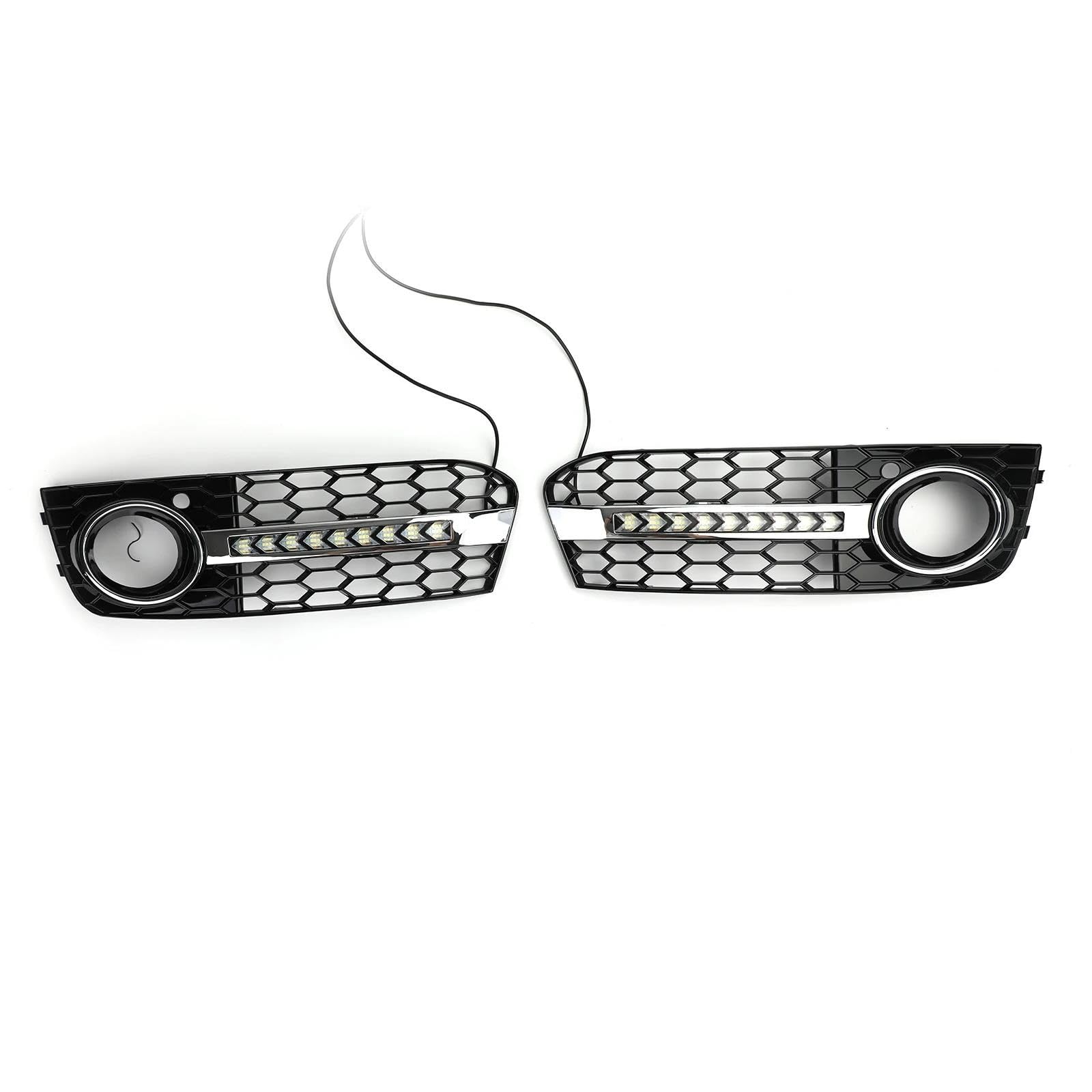 Auto-Frontgrill Fließende Mesh Grille Nebel Licht Blinker DRL Für A4 B8 2009 2010 2011 Nebel Licht Grille Auto Auto Teile Auto-Frontgrill Fließende Mesh Grille Nebel Licht Blinker DRL Für A4 B8 2009 2010 2011 Nebel Licht Grille Auto Auto Teile von TASEKI
