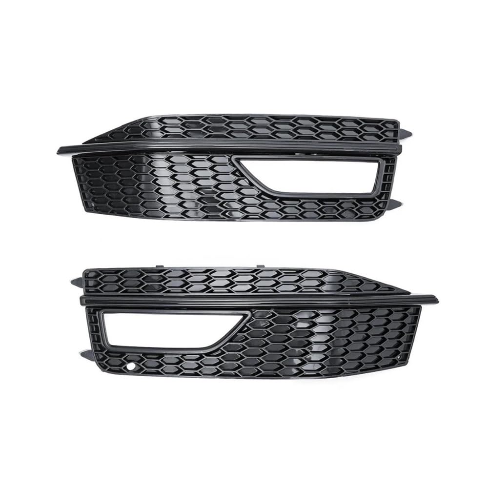Auto-Frontgrill Für A4 B8 S-Linie S4 2012 2013 2014 2015 Paar Glanz Schwarz Front Stoßstange Unteren Nebel Licht Grill Grille 8K0807681P 8K0807682P(1 UK) von TASEKI
