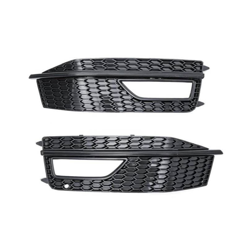 Auto-Frontgrill Für A4 B8 S-Linie S4 2012 2013 2014 2015 Paar Glanz Schwarz Front Stoßstange Unteren Nebel Licht Grill Grille 8K0807681P 8K0807682P(1 UK) von TASEKI