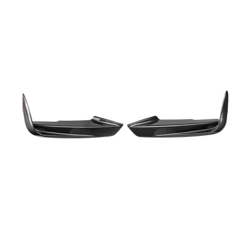 Auto-Frontgrill Für F30 F31 M Sport 2012-2019 Nebelscheinwerfer Augenbrauenrahmen Abdeckung Kühlergrill 1 Paar Auto Frontstoßstange Lip Splitter Canards Spoiler(Carbon Look) von TASEKI