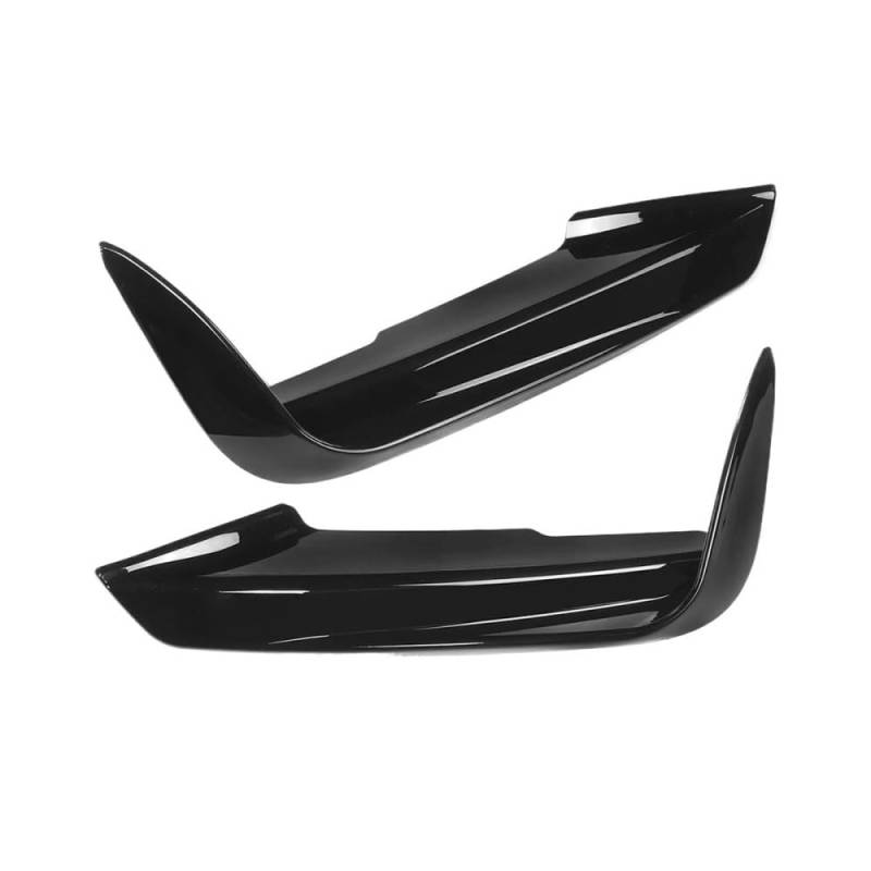 Auto-Frontgrill Für F30 F31 M Sport 2012-2019 Nebelscheinwerfer Augenbrauenrahmen Abdeckung Kühlergrill 1 Paar Auto Frontstoßstange Lip Splitter Canards Spoiler(Glossy Black) von TASEKI