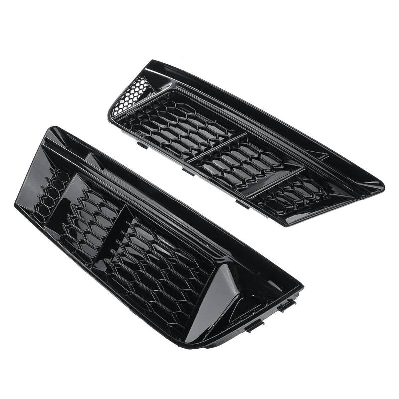 Auto-Frontgrill Nebelscheinwerfer-Lichtgitter-Abdeckung, Frontstoßstange Renngitter Für A4 B9 2017 2018 2019 Standard-Stoßstangen-Nebelscheinwerfer-Abdeckung(1 UK) von TASEKI
