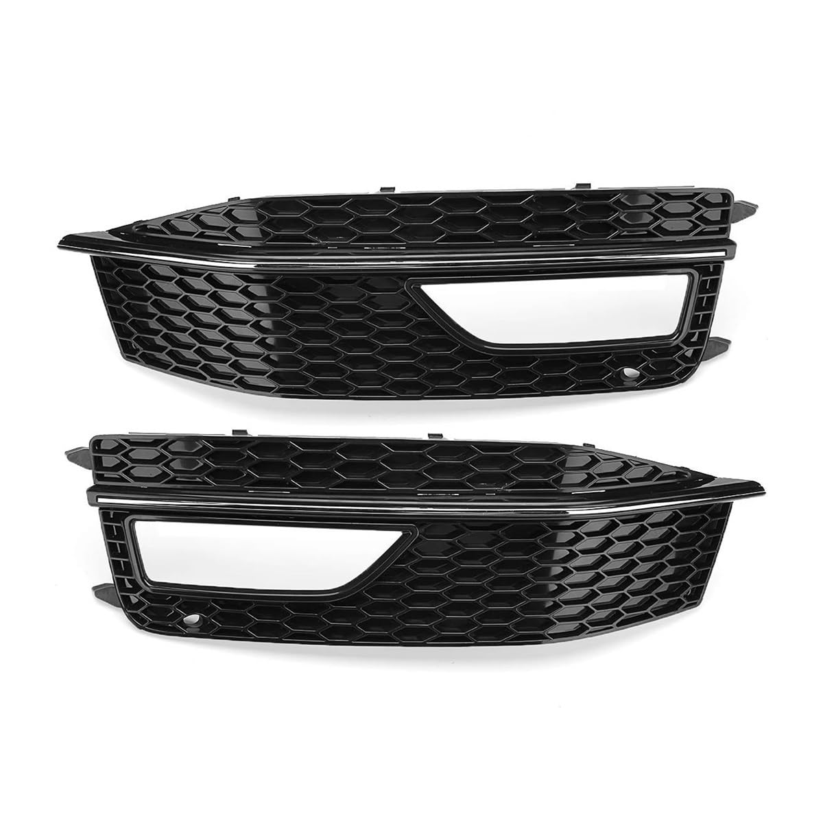 Auto-Frontgrill Paar Glänzend Schwarzer Frontstoßstangen-Nebelscheinwerfergrill Für A4 B8 S-Line S4 2012 2013 2014 2015 8K0807681P 8K0807682P(Pair) von TASEKI