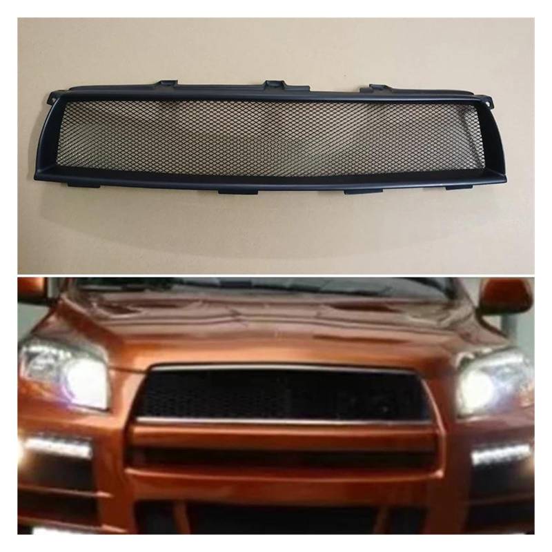 Auto Kühlergrill Für Toyota Für RAV4 Für Rav-4 2009 2010 2011 2012 Jahr Racing Grille Grill Body Kit Zubehör FRP Matt Schwarz Front Kühlergrill von TASEKI