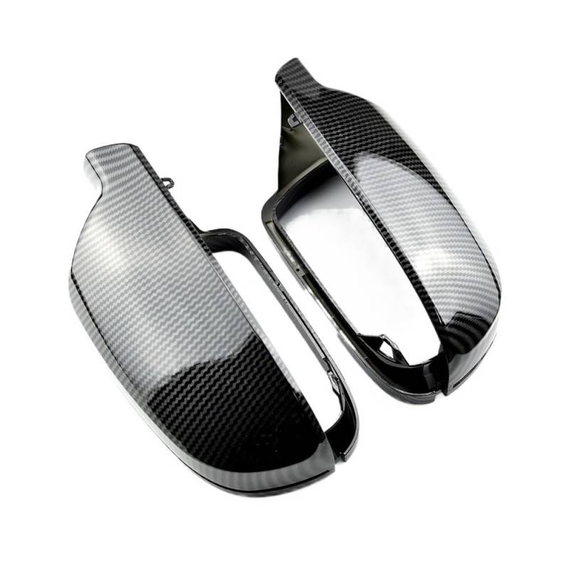 Automobil-Rückspiegelgehäuse 1 Paar Autospiegelabdeckung Autospiegelabdeckung Signallichtschutzabdeckung Für A4 A5 S5 B8.5 B8 RS5 RS4 S6 S4 Spiegelkappen(Carbon Look-B8.5) von TASEKI