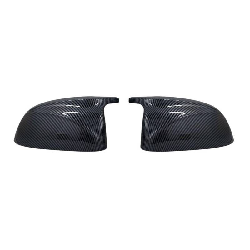 Automobil-Rückspiegelgehäuse 2PCS Auto Seite Rückspiegel Abdeckung Kappe Für X3 X4 G01 G02 2018-2020 Für X5 X6 X7 G05 G06 G07 2019-2020 Spiegelkappen(Carbon fiber pattern) von TASEKI