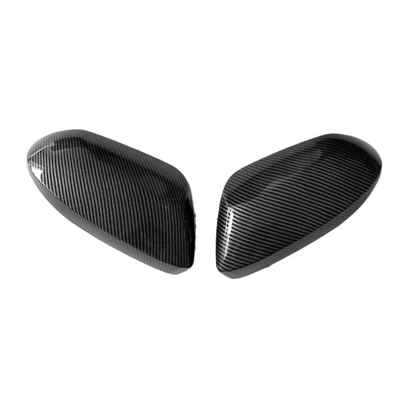 Automobil-Rückspiegelgehäuse 2pc Rückspiegel Abdeckung Kappe Für Corolla 2019 2020 2021 2022 Carbon Look Schwarz Spiegelkappen(Carbon Fiber) von TASEKI