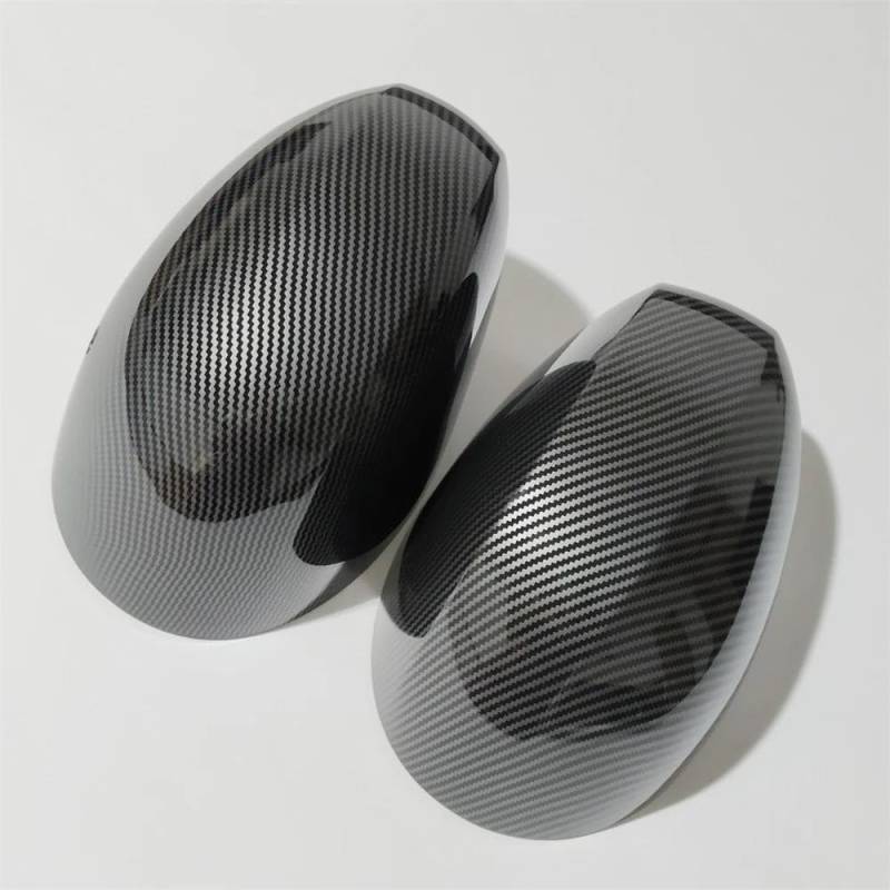 Automobil-Rückspiegelgehäuse Auto Links+Rechts Hinten Spiegel Abdeckung Shell Cap Gehäuse Für F54 F55 F56 F57 F60 2020 2021 2022 2023 2024 Spiegelkappen(Carbon fiber pattern) von TASEKI