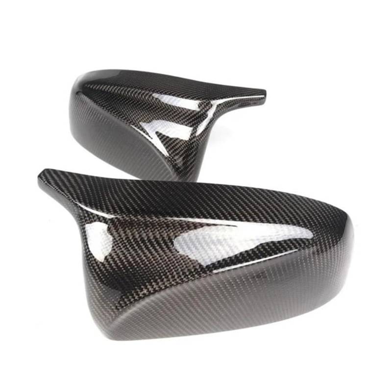 Automobil-Rückspiegelgehäuse Auto Seite Rückspiegel Kappe Abdeckung Shell Ersatz Carbon/ABS 2x Spiegel Abdeckung X5 X6 Für X5 X6 E70 E71 2007-2013 Spiegelkappen von TASEKI