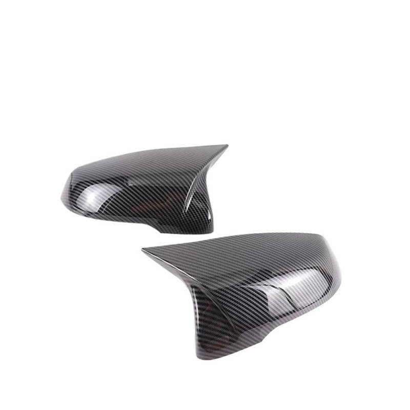 Automobil-Rückspiegelgehäuse Auto-Seitentür-Echtansicht-Seitenspiegel-Abdeckkappe Autoteile-Styling Z4 G29 Für F44 Für Active F40 X1 F48 F49 F39 X2 2er F45 F46 Spiegelkappen(Carbon Pattern-2pcs) von TASEKI