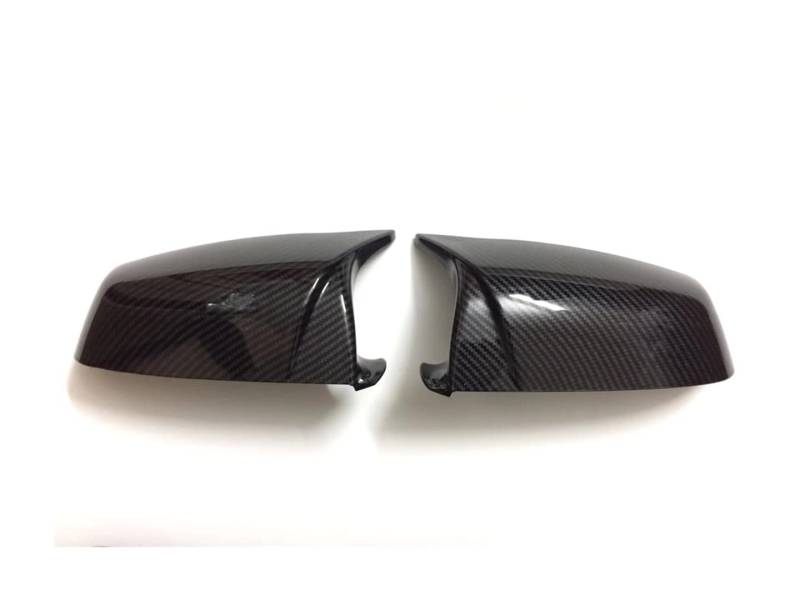 Automobil-Rückspiegelgehäuse Für E60 E61 5er 2006–2013 2 Stück Kohlefaser Ersatz Auto Ox Horn Seite Rückspiegelkappe Shell Cover Trim Spiegelkappen(11 Star Yellow) von TASEKI