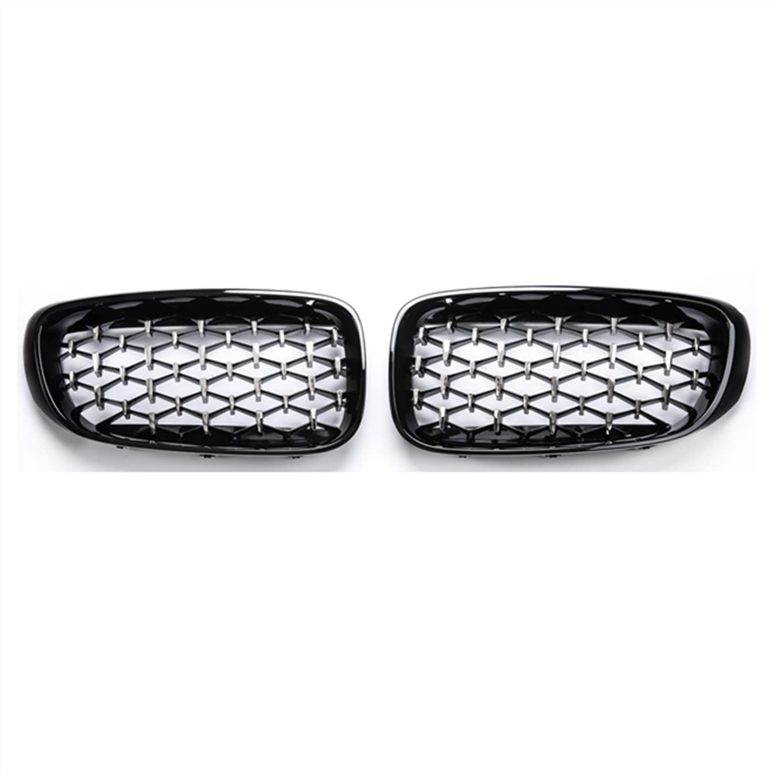 Kühlergrille Kompatibel Mit 3er Für GT F34 2012 2013 2014 2015 2016 2017 2018 2019 Nierengitter Lufteinlass Grill Auto Frontgitter Stoßstange Motorhaube Obere Gitterabdeckung(Silver and Black) von TATARENGS