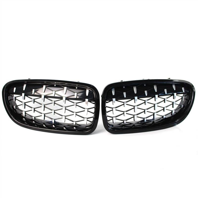 Kühlergrille Kompatibel Mit 5er Für F10 F11 F18 520i 525i 528i 530i 2010 2011 2012 2013 Nierengitter Lufteinlass Grill Auto Frontgitter Stoßstange Haube Obere Gitterabdeckung(Silver and Black) von TATARENGS