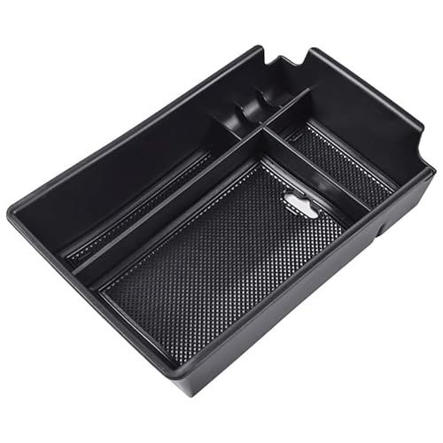 TATARENGS Aufbewahrungsbox Armlehne Auto Center Console Organizer Tray Aufbewahrungsbox Innenausstattung Kompatibel Mit Hyundai Für Sonata DN8 10. 2020 2021 2022 2023(Black) von TATARENGS