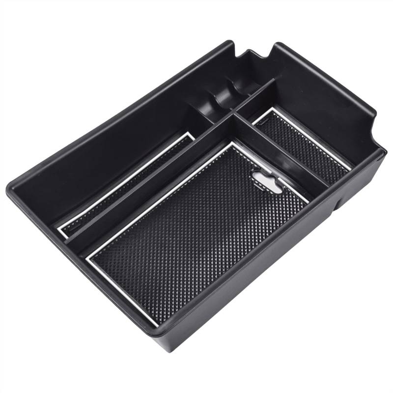 TATARENGS Aufbewahrungsbox Armlehne Auto-Mittelkonsolen-Aufbewahrungsbox, Autokonsolen-Aufbewahrungs-Organizer, Kompatibel Mit Hyundai Für Sonata 10th 2020 2021 2022 2023(White) von TATARENGS
