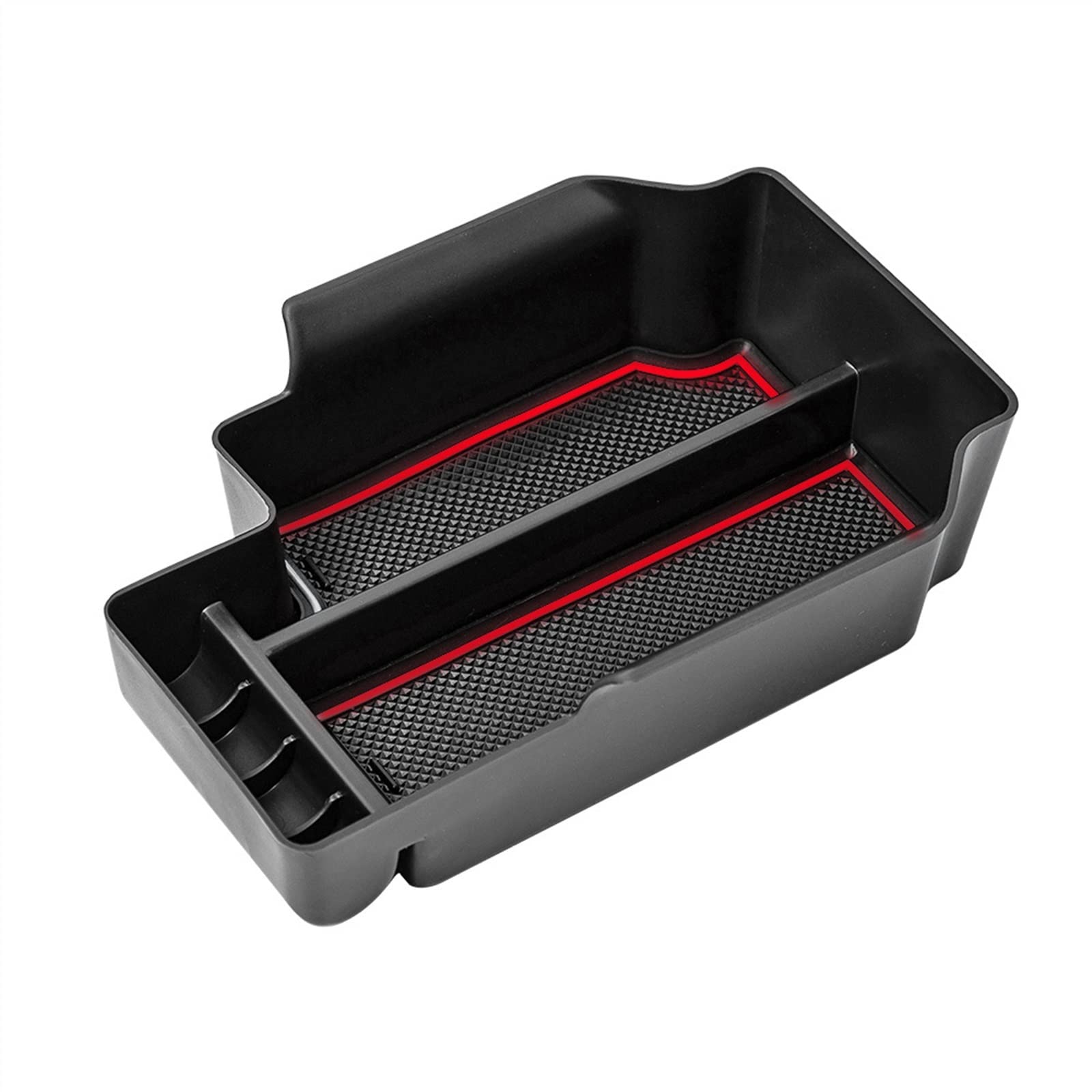TATARENGS Aufbewahrungsbox Armlehne Auto-Mittelkonsolen-Organizer-Behälter, Kompatibel Mit Chevrolet Für Colorado 2015 2016 2017 2018 2019 2020 2021 2011 Innenausstattung(Red) von TATARENGS