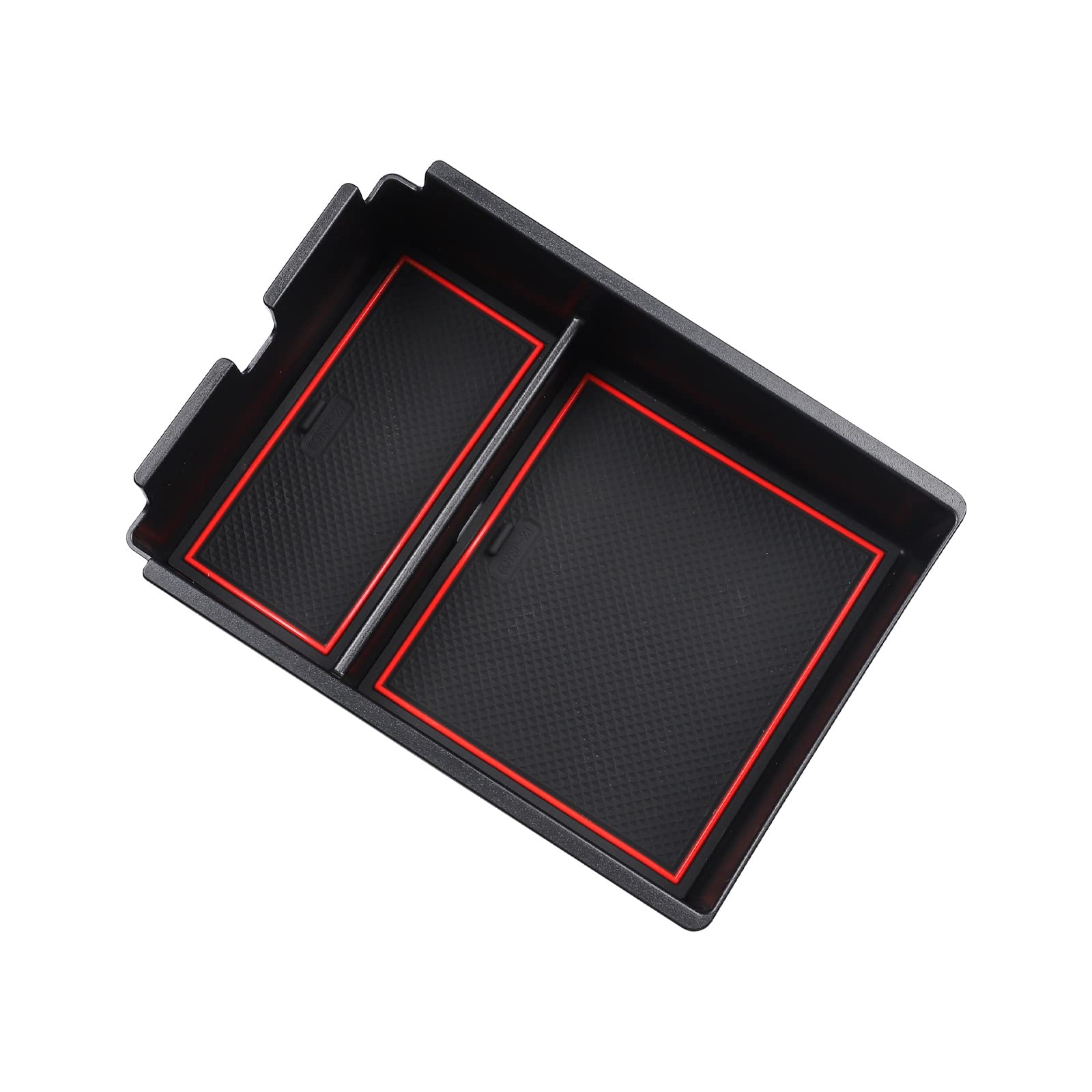 TATARENGS Aufbewahrungsbox Armlehne Kompatibel Mit K&ia Für Sportage NQ5 2022 Auto-Armlehnen-Aufbewahrungsbox Mittelkonsolen-Organizer-Fach Innenausstattung(Red) von TATARENGS