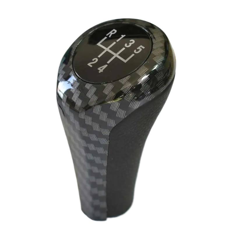TATARENGS Kompatibel Mit Für 1er E81 E82 E87 E88 F20 Manuelles Automobil 5- Und 6-Gang-Schalthebel Schaltknauf Auto-Innenteile-Zubehör Auto Schaltknauf(Carbon Fiber,5 Speed) von TATARENGS