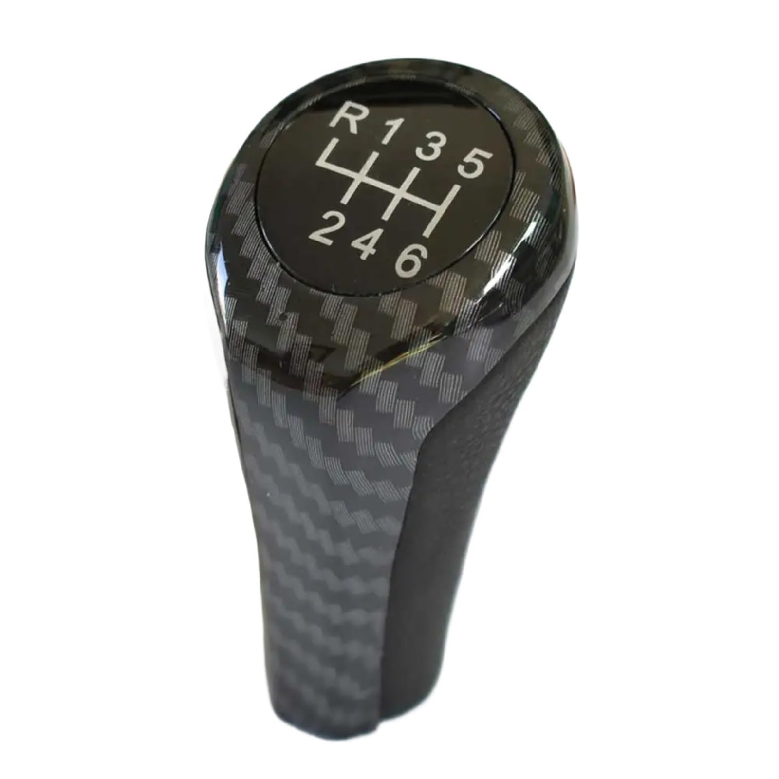 TATARENGS Kompatibel Mit Für 1er E81 E82 E87 E88 F20 Manuelles Automobil 5- Und 6-Gang-Schalthebel Schaltknauf Auto-Innenteile-Zubehör Auto Schaltknauf(Carbon Fiber,6 Speed) von TATARENGS