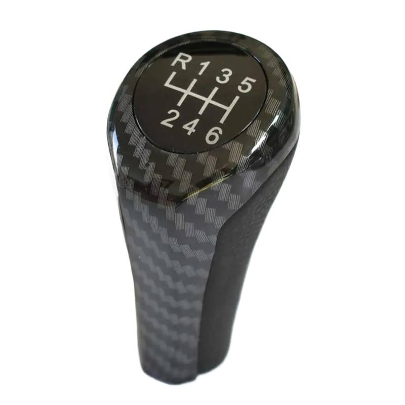 TATARENGS Kompatibel Mit Für 1er E81 E82 E87 E88 F20 Manuelles Automobil 5- Und 6-Gang-Schalthebel Schaltknauf Auto-Innenteile-Zubehör Auto Schaltknauf(Carbon Fiber,6 Speed) von TATARENGS