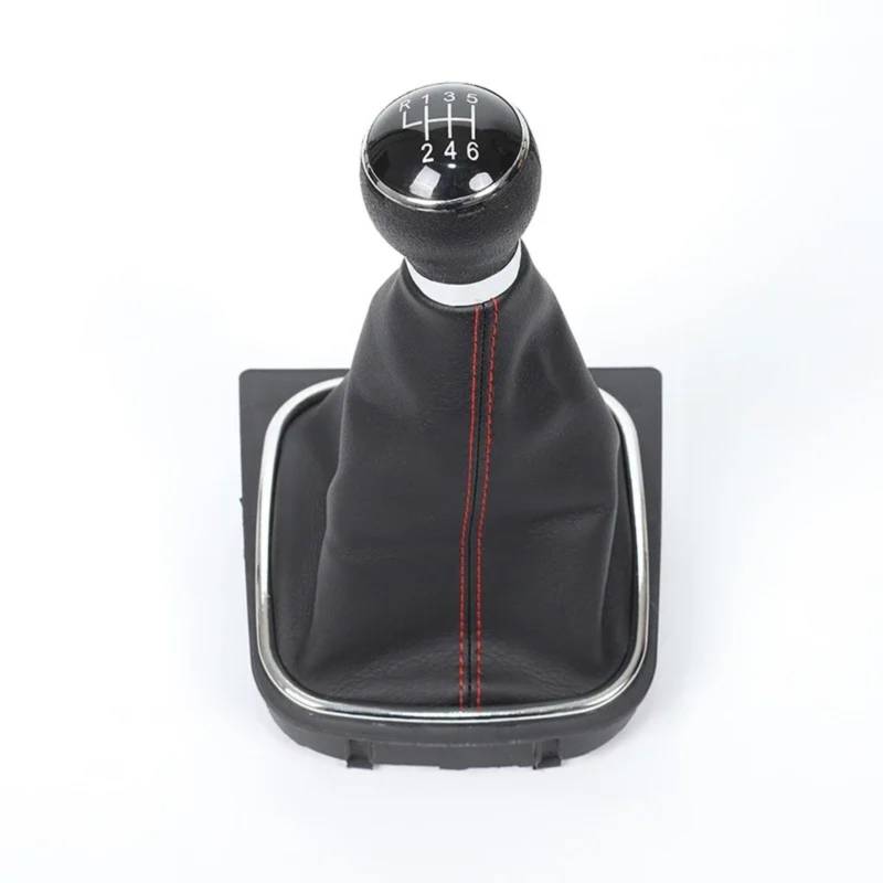 TATARENGS Kompatibel Mit VW Für Golf 6 Für J&etta MK6 2010 2011 2012 2013 2014 5 6 Speed ​​Stick Schaltknauf Auto-Innenteile-Zubehör Auto Schaltknauf(Red,6 Speed) von TATARENGS