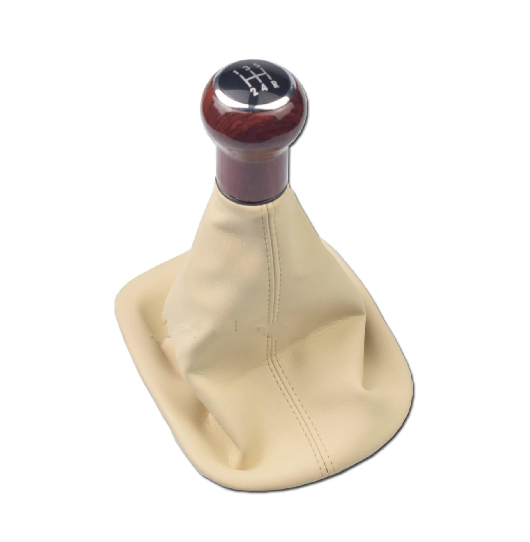 TATARENGS Kompatibel Mit VW Für Passat B5 B5.5 1997 1998 1999 2000 2001 2002 2003 2004 2005 5 6-Gang-Schalthebel Im Auto-Styling-Schaltgetriebe Auto Schaltknauf(Beige,5 Speed) von TATARENGS