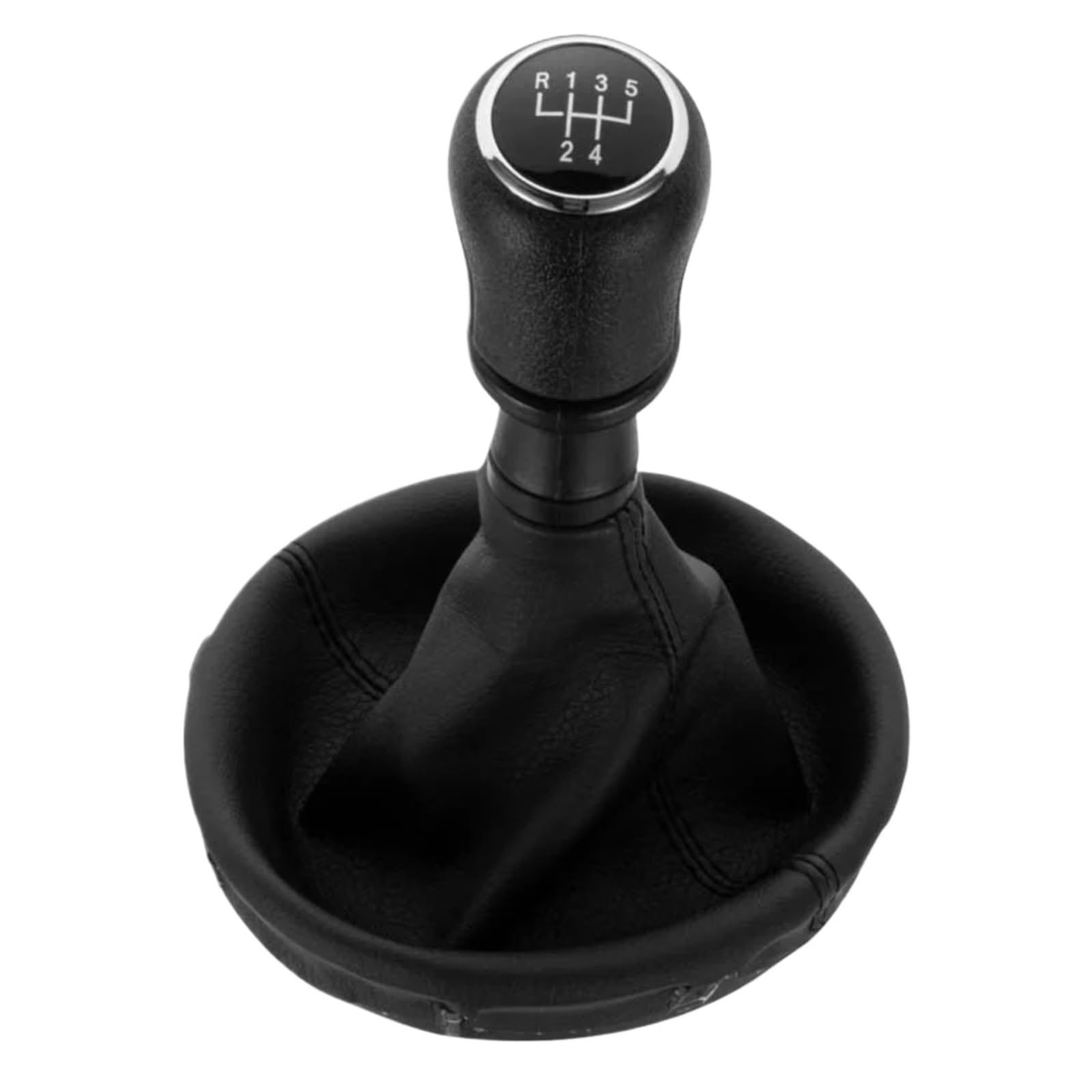 TATARENGS Kompatibel Mit VW Für Transporter T5 T5.1 GP 2003–2011 6-Gang-Schaltknauf Auto-Innenteile Zubehör Schaltknauf Auto Schaltknauf(Black,5 Speed) von TATARENGS
