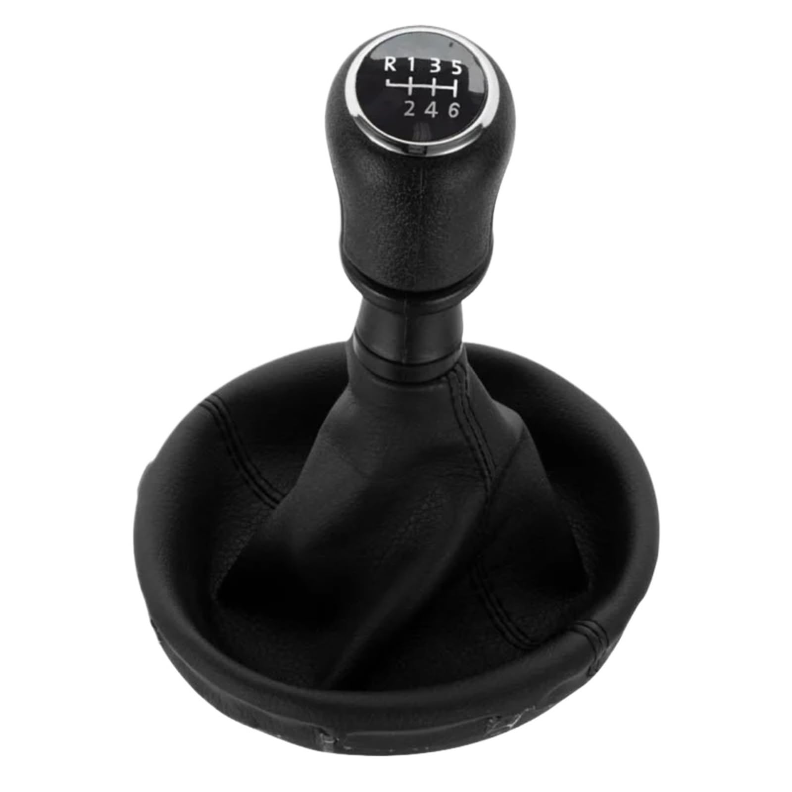 TATARENGS Kompatibel Mit VW Für Transporter T5 T5.1 GP 2003–2011 6-Gang-Schaltknauf Auto-Innenteile Zubehör Schaltknauf Auto Schaltknauf(Black,6 Speed) von TATARENGS