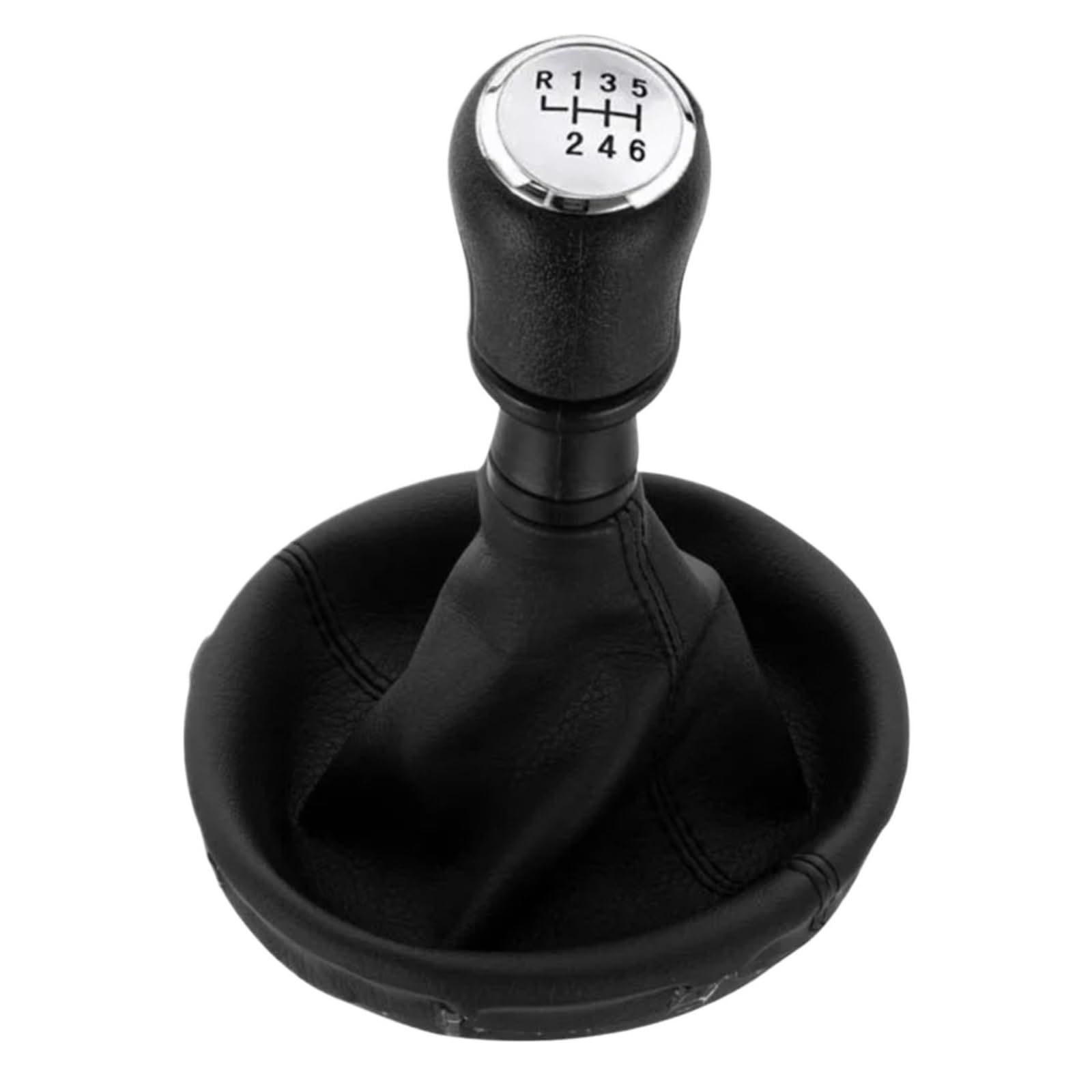 TATARENGS Kompatibel Mit VW Für Transporter T5 T5.1 GP 2003–2011 6-Gang-Schaltknauf Auto-Innenteile Zubehör Schaltknauf Auto Schaltknauf(Silver,6 Speed) von TATARENGS