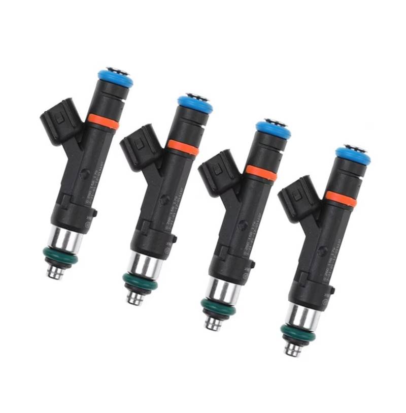TATARENGS KraftstoffeinspritzdüSe Kompatibel Mit Lincoln Für MKZ 2.0L Motor-Kraftstoffeinspritzventil, Kraftstoffeinspritzdüse 0280158179, Auto-Benzin-Einspritzdüsen, Teile 8S4Z9F593A(Size 4pcs) von TATARENGS