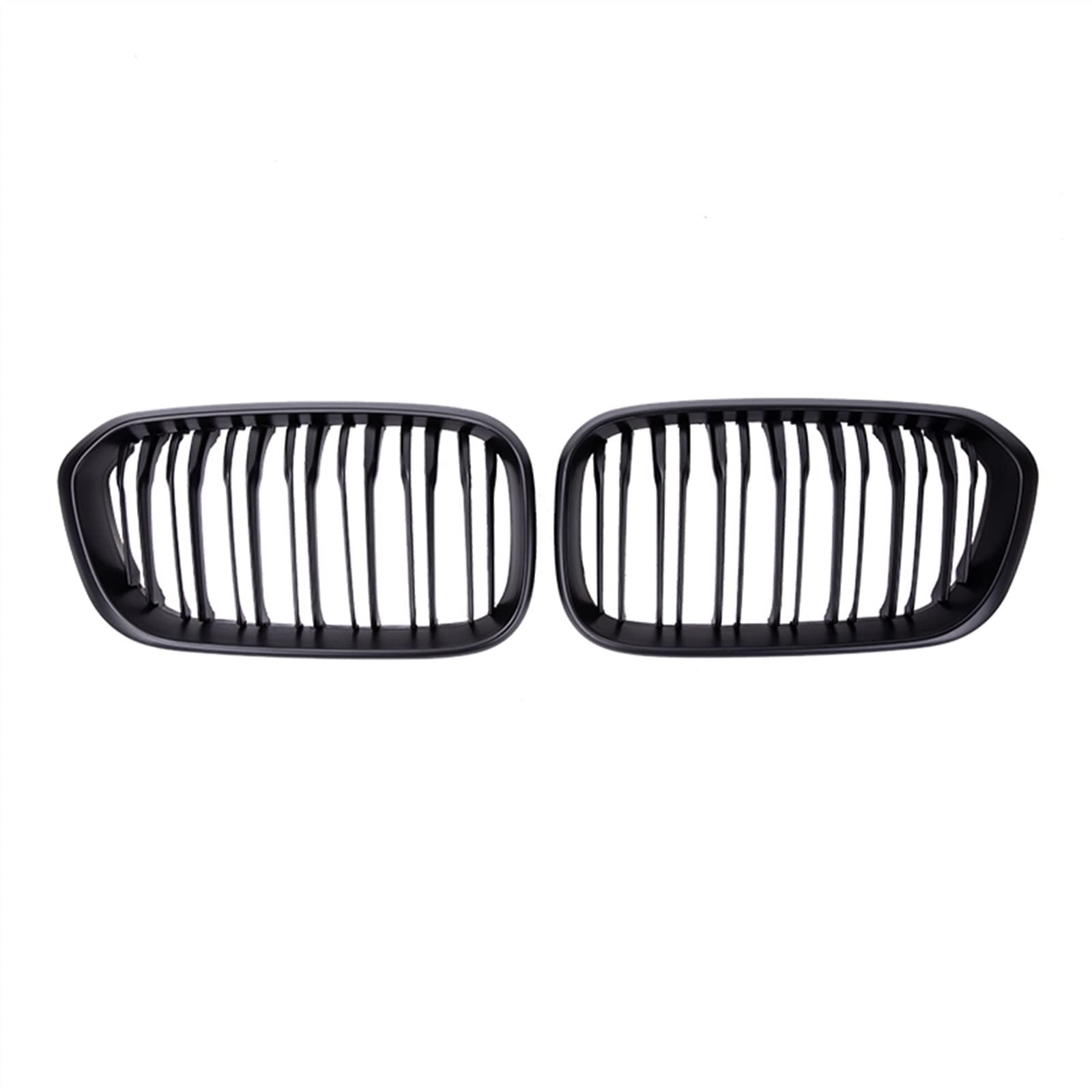 TATARENGS Kühlergrille Kompatibel Mit 1er Für F20 F21 2015 2016 2017 Nierengitter Lufteinlass Grill Auto Frontgitter Stoßstange Haube Obere Gitterabdeckung(Matte Black) von TATARENGS