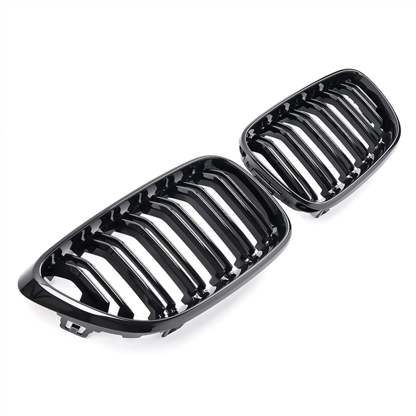 TATARENGS Kühlergrille Kompatibel Mit 2er Für F22 F23 F87 M2 2014 2015 2016 2017 2018 Nierengitter Lufteinlass Grill Auto Frontgitter Stoßstange Motorhaube Obere Gitterabdeckung(Gloss Black) von TATARENGS