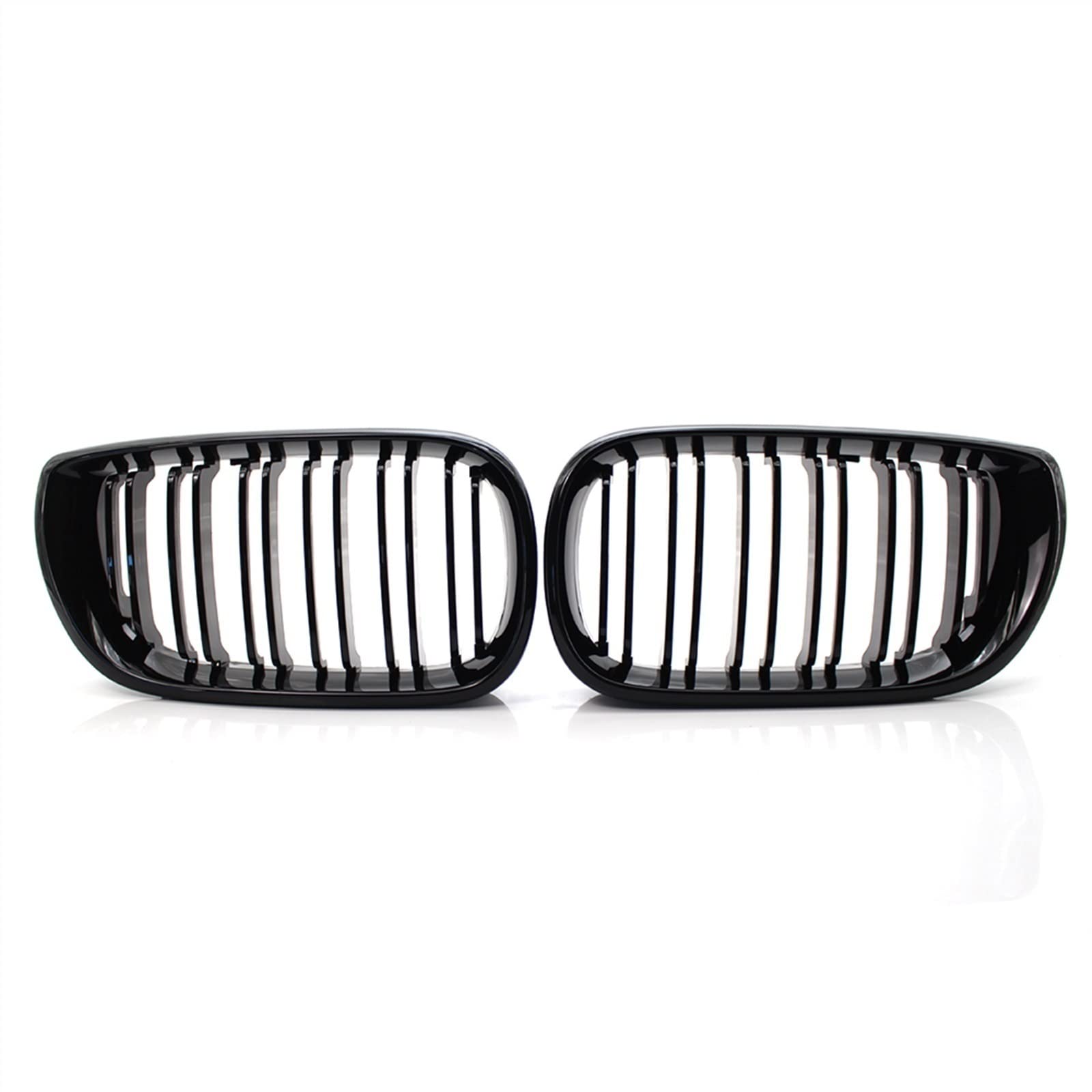 TATARENGS Kühlergrille Kompatibel Mit 3er Für E46 4-Türer 2002 2003 2004 2005 Nierengitter Lufteinlass Grill Auto Frontgitter Stoßstange Motorhaube Obere Gitterabdeckung(Gloss Black) von TATARENGS