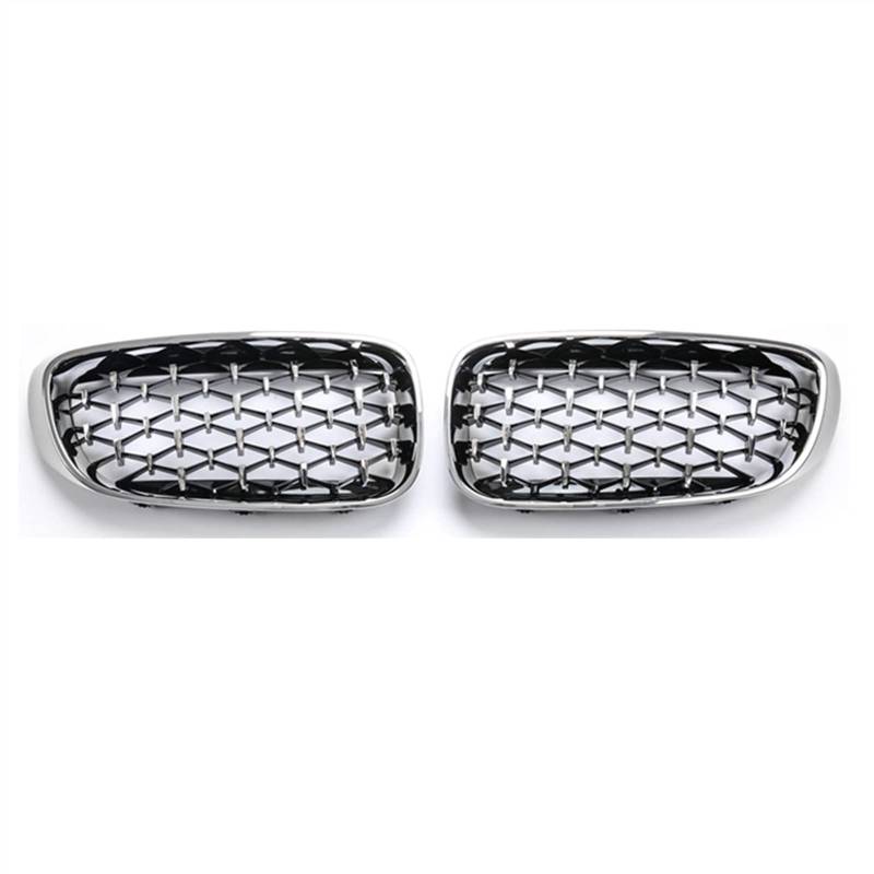 TATARENGS Kühlergrille Kompatibel Mit 3er Für GT F34 2012 2013 2014 2015 2016 2017 2018 2019 Nierengitter Lufteinlass Grill Auto Frontgitter Stoßstange Motorhaube Obere Gitterabdeckung(Full Silver) von TATARENGS