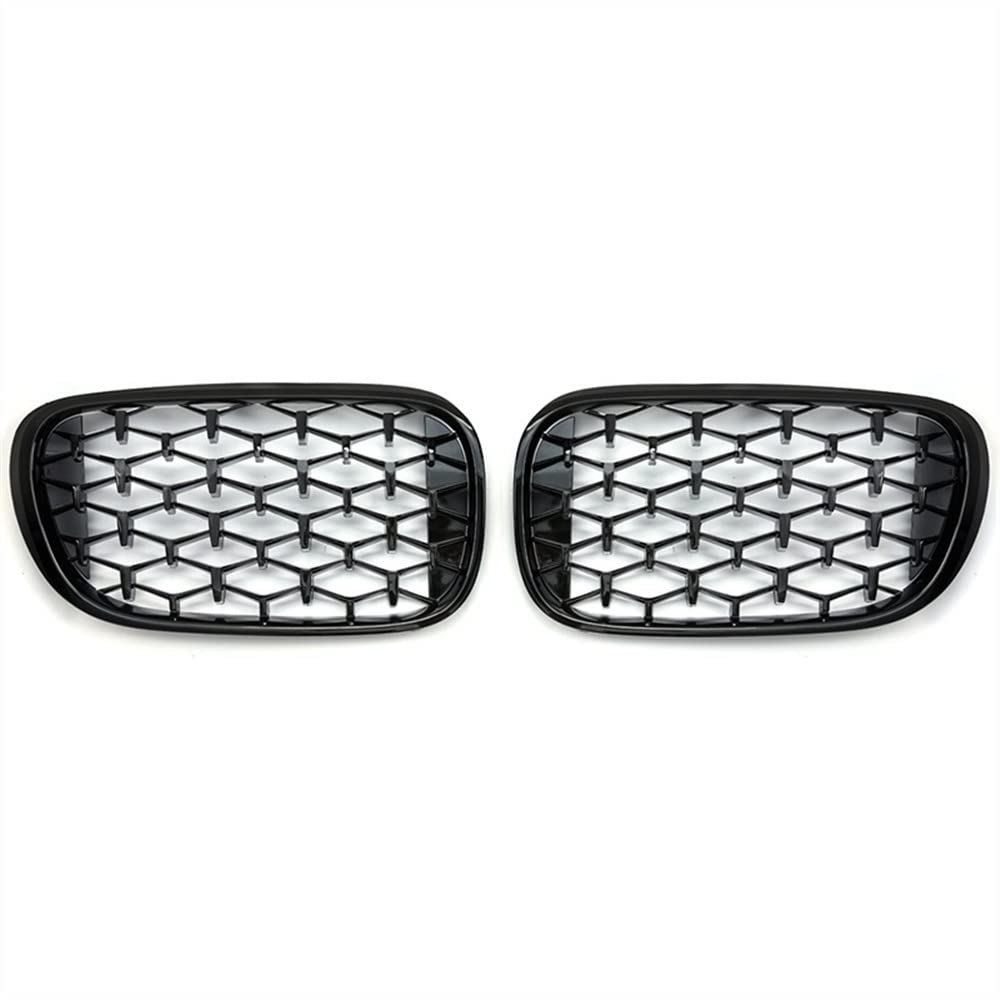 TATARENGS Kühlergrille Kompatibel Mit 7er Für G11 G12 2016 2017 2018 2019 2020 Nierengitter Lufteinlass Grill Auto Frontgitter Stoßstange Haube Obere Gitterabdeckung(Gloss Black) von TATARENGS