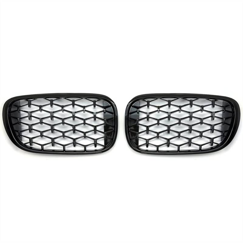 TATARENGS Kühlergrille Kompatibel Mit 7er Für G11 G12 2016 2017 2018 2019 2020 Nierengitter Lufteinlass Grill Auto Frontgitter Stoßstange Haube Obere Gitterabdeckung(Gloss Black) von TATARENGS