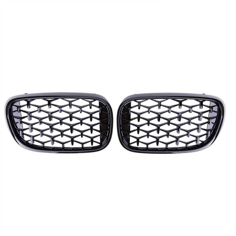 TATARENGS Kühlergrille Kompatibel Mit 7er Für G11 G12 730li 740li 2016 2017 2018 2019 Nierengitter Lufteinlass Grill Auto Frontgitter Stoßstange Haube Obere Gitterabdeckung(Black) von TATARENGS