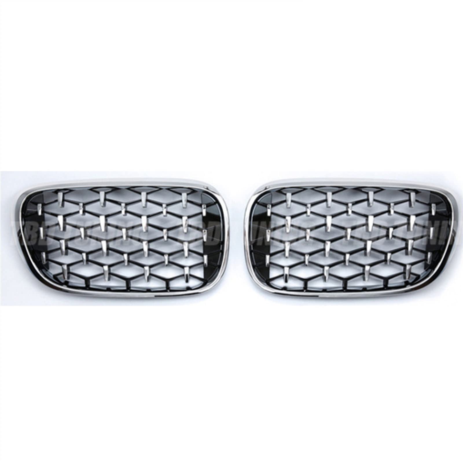 TATARENGS Kühlergrille Kompatibel Mit 7er Für G11 G12 730li 740li 2016 2017 2018 2019 Nierengitter Lufteinlass Grill Auto Frontgitter Stoßstange Haube Obere Gitterabdeckung(Silver) von TATARENGS