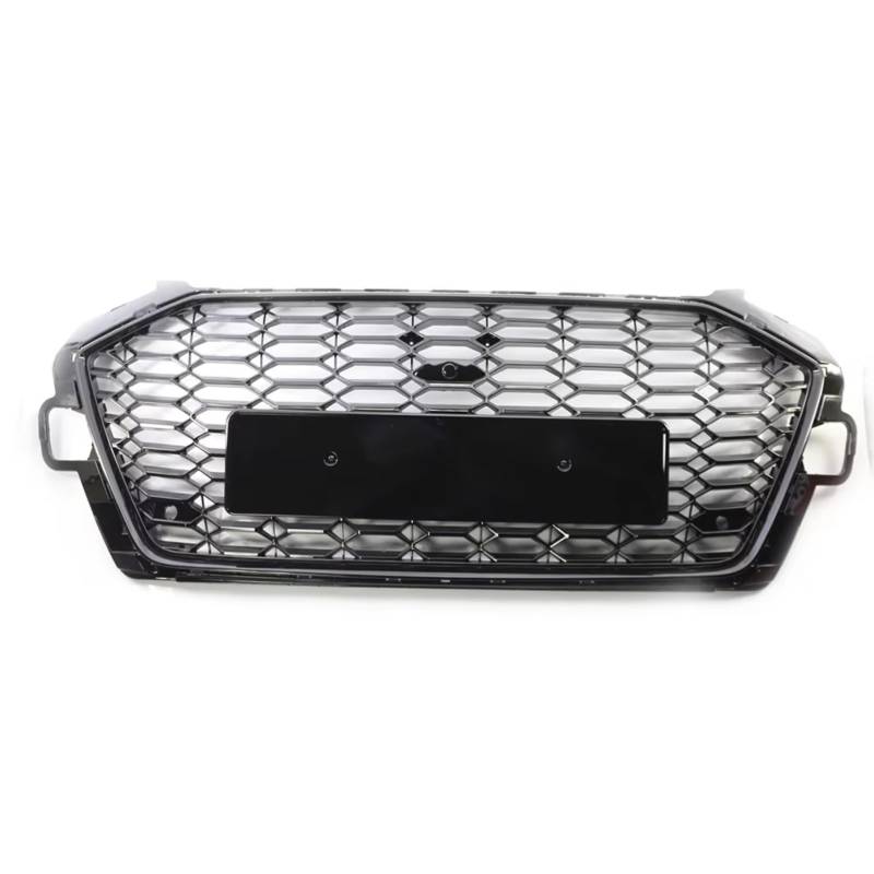 TATARENGS Kühlergrille Kompatibel Mit A4 B9.5 S4 2020 2021 2022 Auto Glänzend Schwarz Auto Wabenstil Kühlergrill Frontstoßstange Mesh Girll Hood Kühler Racing Grille von TATARENGS