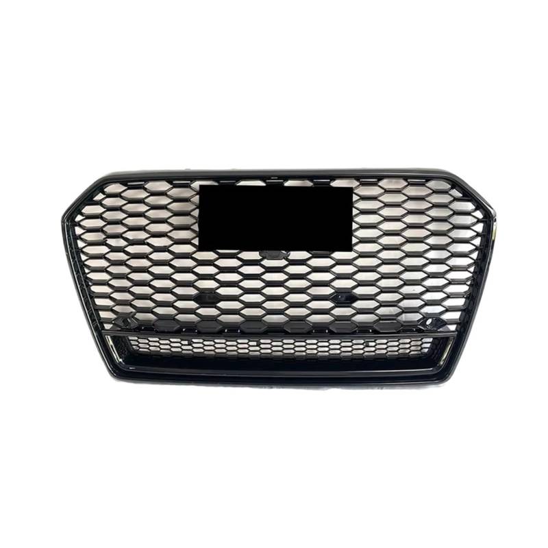 TATARENGS Kühlergrille Kompatibel Mit A6 S6 C7 2016 2017 2018, Auto-Oberstoßstange, Kühlergrillgitter, Frontstoßstangen-Mittelgrill, Renngitter-Ersatzteile(Black) von TATARENGS
